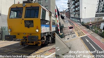 *Barriers Locked for 33 mins, Tamper and Hangman* Brayford Level Crossing (14/08/25) 