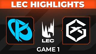 KC vs GX Highlights Game 1 | LEC 2026 Playoffs Upper Bracket | Karmine Corp vs GIANTX