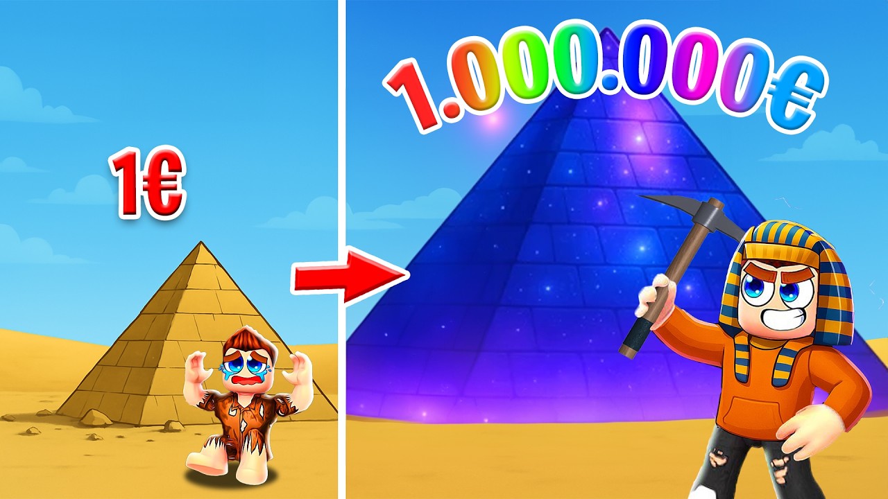 ICH baue eine XXL PYRAMIDE in ROBLOX!⛏️🔺