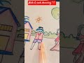 how to draw hide & seek drawing