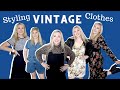 Styling Vintage Fall Clothing Items! *thrifted fall vintage haul; midsize try on haul*