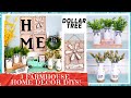 3 DIY DOLLAR TREE FARMHOUSE HOME DECOR | Hobnail Vase Set | Real Wood Home Sign | Farm Fresh Jars