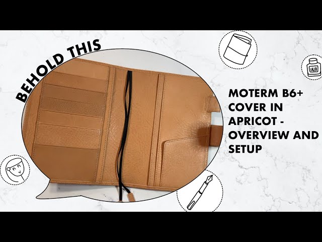 Moterm B6+ Cover in Apricot - Overview and Setup - YouTube