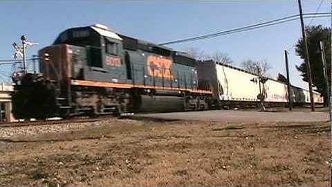 CSX A722 highballs south on the Georgia Sub