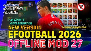 RELEASED RONALDO 2008! EFOOTBALL 2026 OFFLINE FULL PLAYERS |  EFOOTBALL 2026 MOBILE OFFLINE MOD screenshot 1
