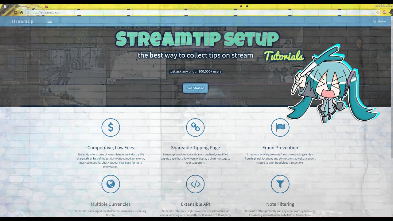 How to set up streamtip