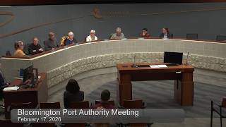 February 17, 2026 Bloomington Port Authority Meeting