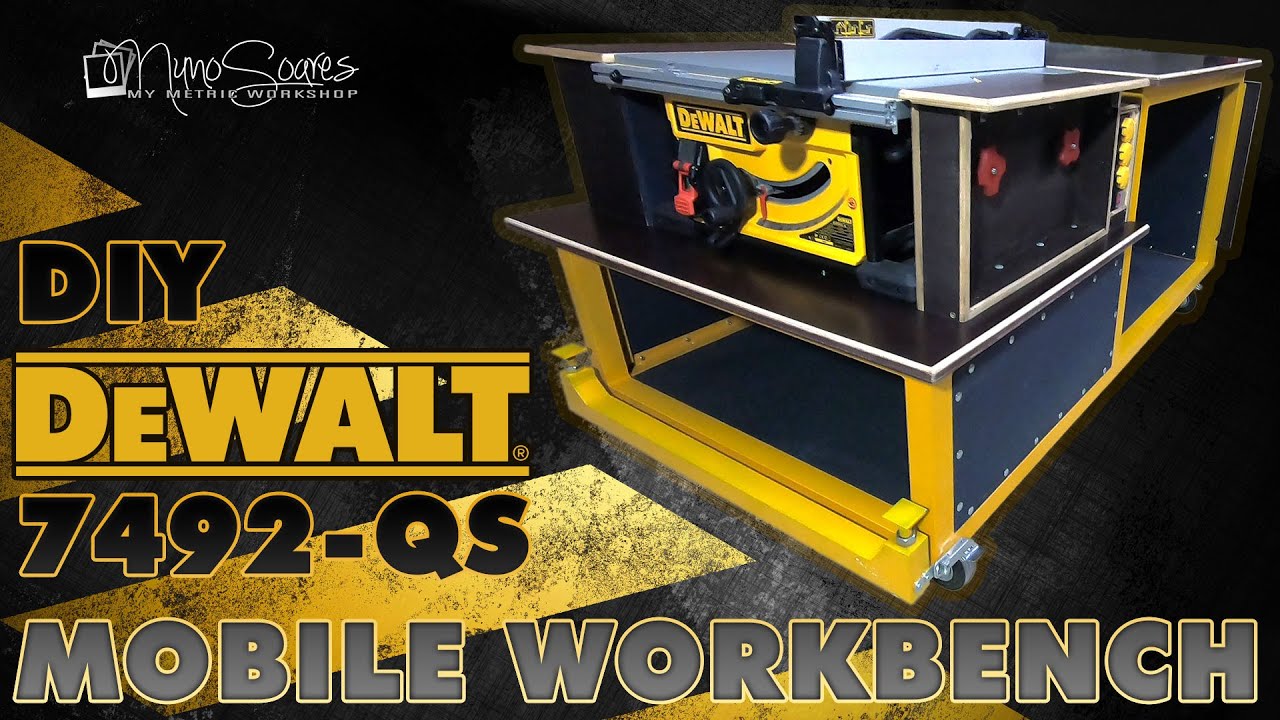 DIY DeWalt DWE 7492 Mobile Workbench Final Assembly Part 2 Free