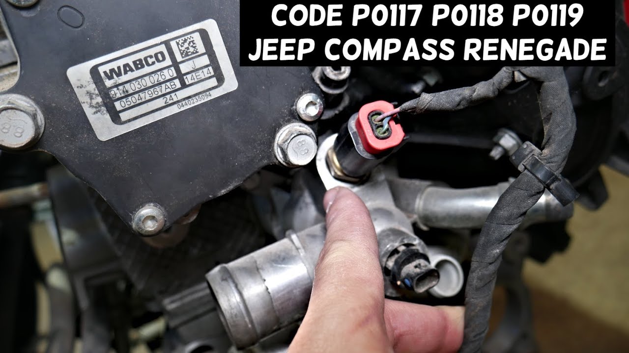 CODE P0117 P0118 P0119 JEEP COMPASS RENEGADE ENGINE COOLANT TEMPERATURE  SENSOR - YouTube