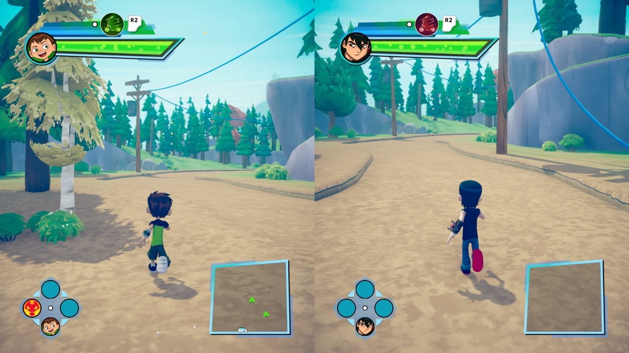 Ben 10: Power Trip 2-Player Local Co-Op PS5 Gameplay