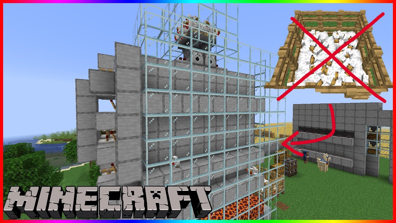 I made an infinite auto collecting chicken farm YouTube