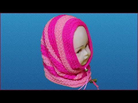 Как связать шарф снуд спицами для девочки