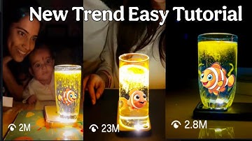 New Reel Trending 3D Fish 🐠 Effect Water Glass || Water Glass Trend Video Editing || Vinit Sah