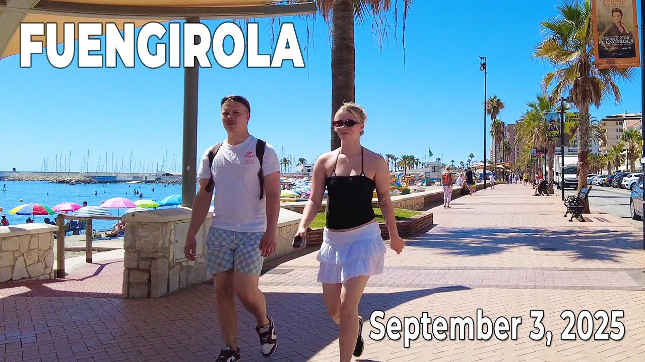 Fuengirola Walking Tour September 3, 2025 Costa del Sol Malaga Spain [4K]