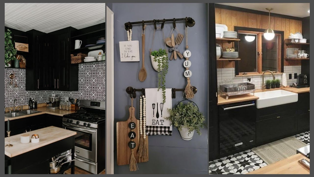 Inexpensive kitchen wall decorating ideas || Trendy kitchen wall decor