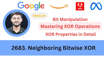 LeetCode 2683 Neighboring Bitwise XOR | Bit Manipulation | Mastering XOR Operations