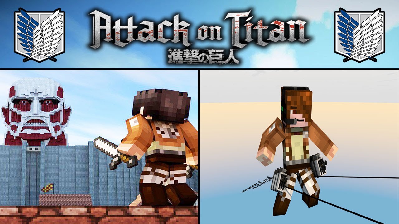 NEW ATTACK ON TITAN MOD!!!  Minecraft [Shingeki no Kyojin