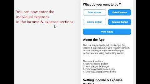 Glide App for simple budget tracking