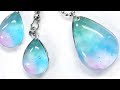 【UVレジン 100均】ティッシュで水彩風レジン!Watercolor style UVresin with tissue