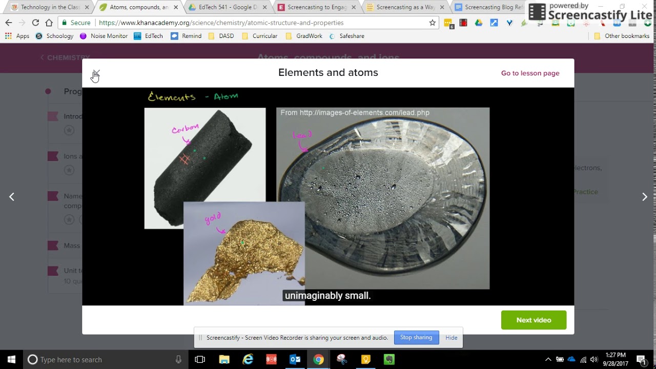 Screencasting In Science- EdTech 541
