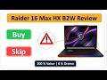 MSI Raider 16 Max HX B2W Benchmark & Review | Powerful RTX Gaming Laptop Tested