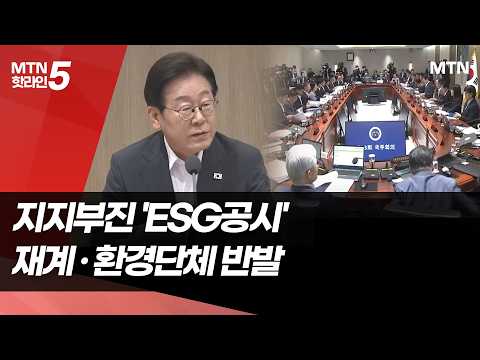 1분기→4월→5월로…'ESG 공시' 왜 늦어지나 / 머니투데이방송 (뉴스)