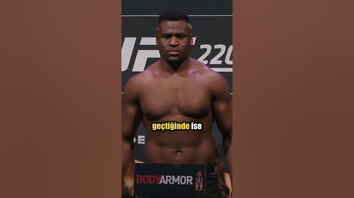 UFC ŞAMPİYONUNDAN YUMRUK YEMEK