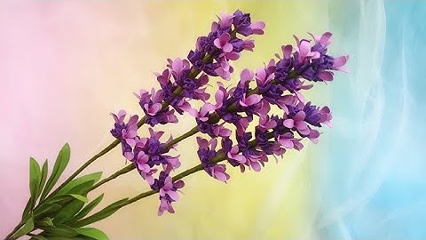 ABC TV | How To Make Lavender Paper flower #6 With Shape Punch - Craft Tutorial