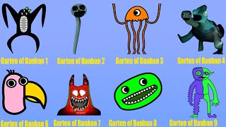 Garten of Banban ,Garten of Banban 2,Garten of Banban 3,Garten of Banban 6,Garten of Banban 7+8+9