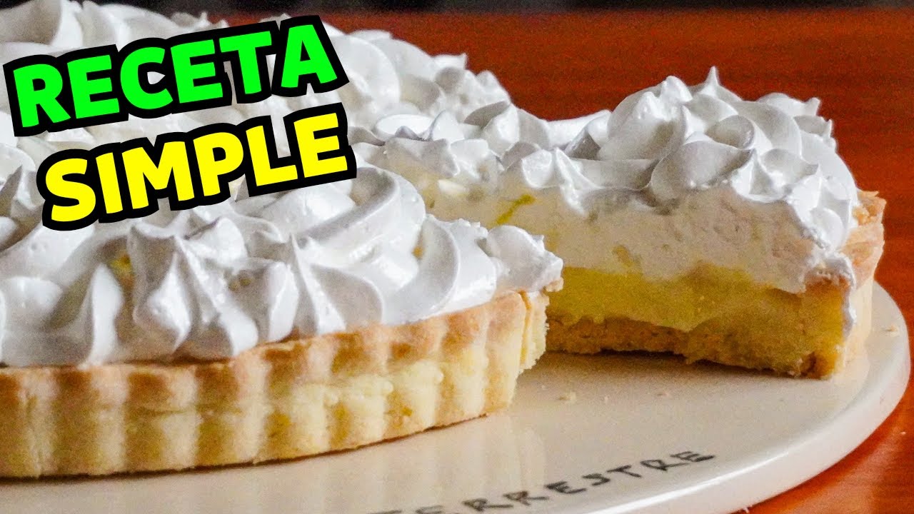 🔰 Lemon Pie sin TACC: receta de masa + crema de limón (receta fácil sin gluten)