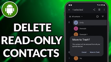 How To Delete Read Only Contacts From Android