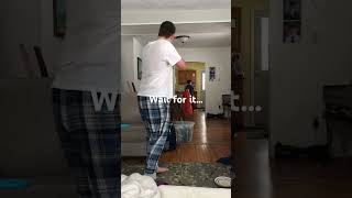 Golfer plays nerf guns GONE WRONG #golf #viral #golfswing #funny
