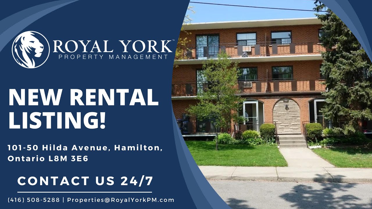 1 BED 1 BATH UNIT APARTMENT BUILDING FOR RENT 50 HILDA AVENUE, HAMILTON, ONTARIO YouTube