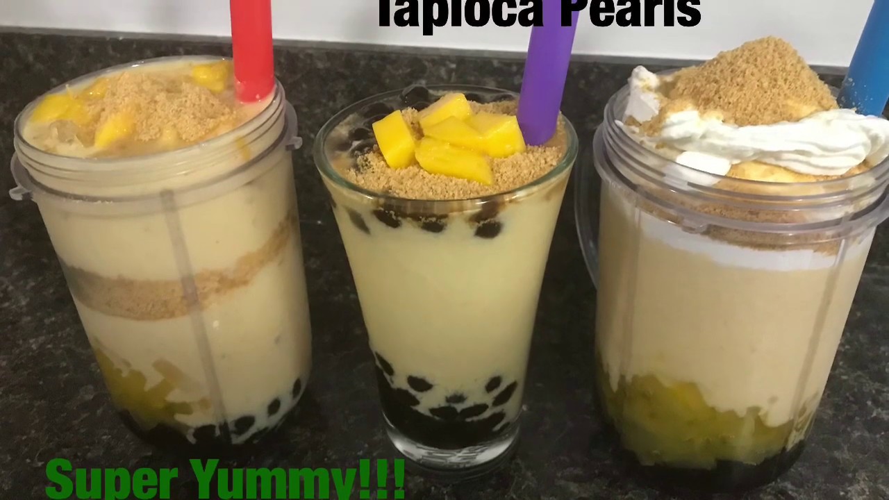 Mango Graham Shake with Tapioca Pearls - YouTube