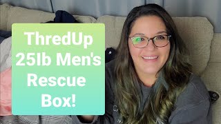 Mens 25Ib ThredUp Rescue Box - Unboxing Mystery Box