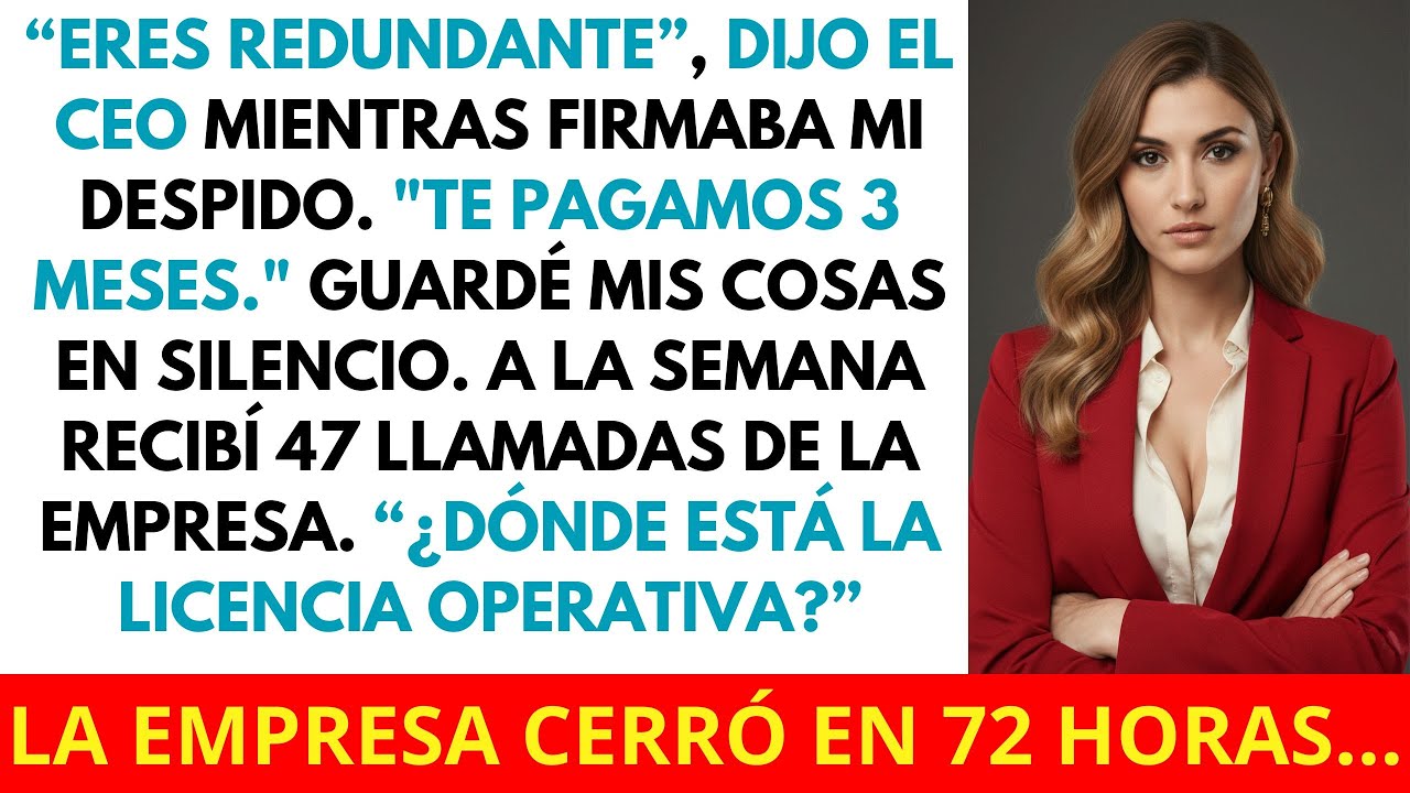 Me Despidieron Por ‘Redundancia’… Luego Descubrieron Que Yo Tenía La Única Licencia Operativa