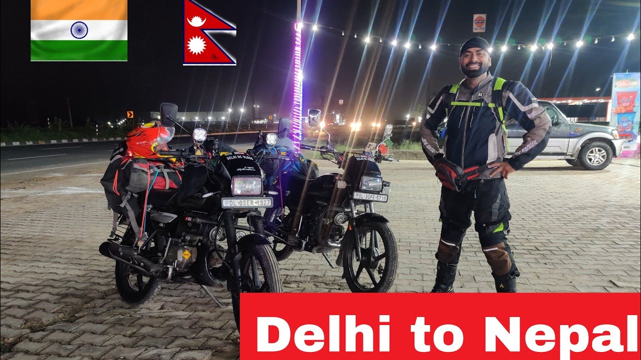 Delhi to Nepal on splendor first international Ride 100cc hero Splendor ...