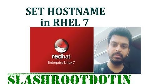 How to set hostname in RHEL7