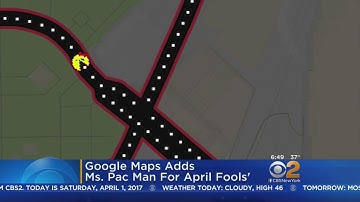 Google Maps Adds Ms. Pac-Man For April Fools