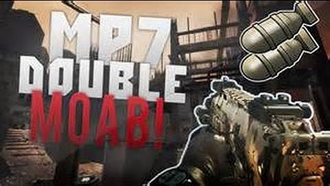 INSANE MW3 DOUBLE  MOAB IN 3 MINUTES w/MP7  VS God Mode hacker