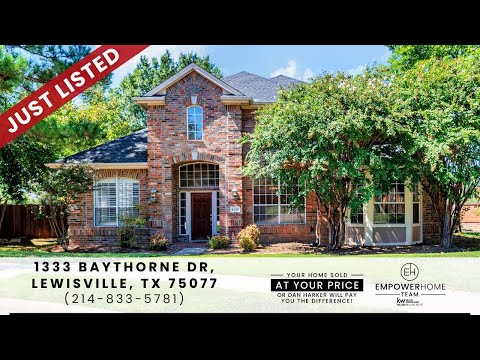 1333 Baythorne Drive, Lewisville, TX home video tour