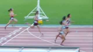 ジュニアオリンピック陸上 A女子200m準決勝3組 20121026