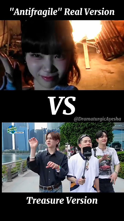 When Treasure sing Antifragile 🤣🤧. They changed it🥴   #lesserafim #treasure #funnyshorts #yg #hybe