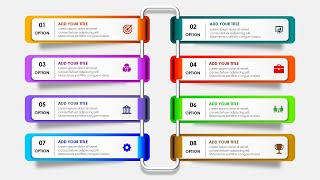 Create 8 options Infographic Slide in PowerPoint