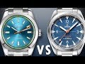 ROLEX vs OMEGA: Milgauss Z-Blue vs Railmaster Denim: 116400GV 220.10.40.20.03.001