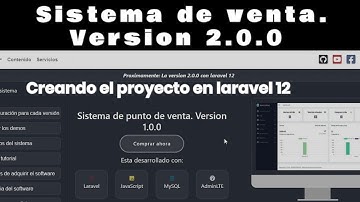 Creando el proyecto en Laravel 12. Sistema de punto de venta. Versión 2.0.0