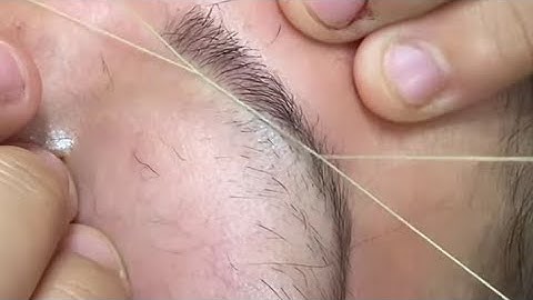 thick to thin eyebrows threading tutorial, Perfect shape of eyebrow