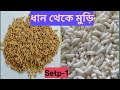 কাঁচা ধান থেকে মচমচে মুড়ি – বাংলার চিরচেনা স্বাদ | Traditional Bengali Puffed Rice Making | step -1