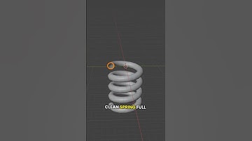Make a Spiral Spring in Blender 🔥#blender #blendertutorial #modelingtips #blender3d #cgthink