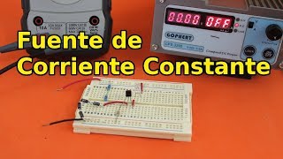 Circuitos de Debes Conocer: Fuente de Corriente Constante